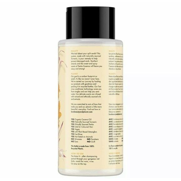 Love Beauty & Planet Turmeric Tonka Essence Prevent Preserve Conditioner 13.5... - Picture 2 of 5